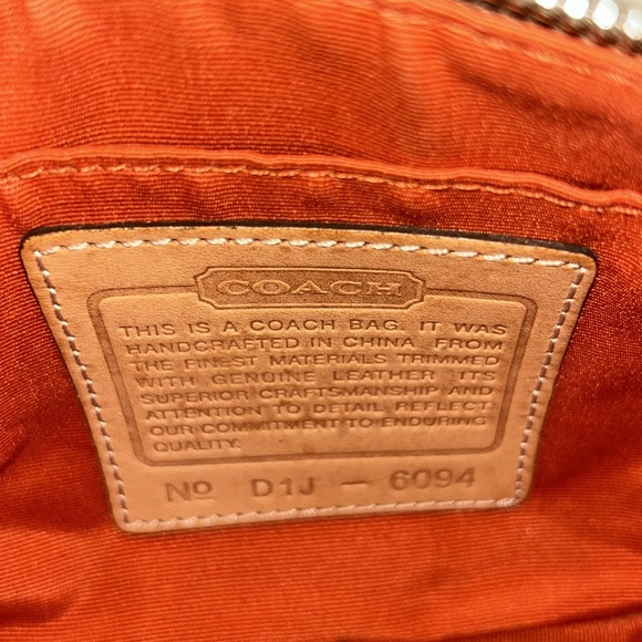 Coach Demi Monogram Canvas/Leather Baguette Bag - Picture 13 of 16